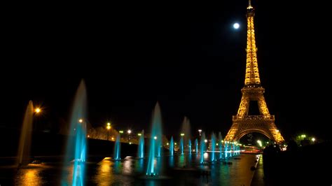 Paris At Night Tour Eiffel Hd Wallpapers 4k Macbook And