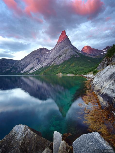 Stetind Reflection Tysfjord Norway Mountain Photography By Jack Brauer