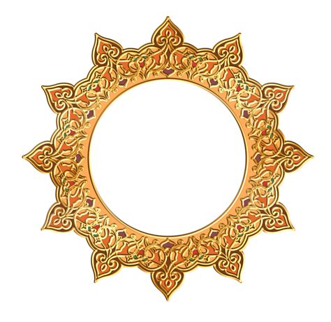 Bingkai Bulat Bunga Png - Png Vector Download Free