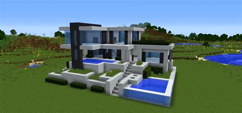 Minecraft Easy Large Modern House Ideas And Design