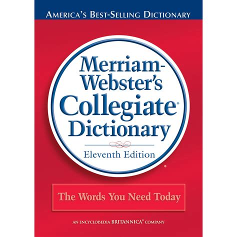 Merriam Webster Collegiate Dictionary 11th Ed Laminated In 2021