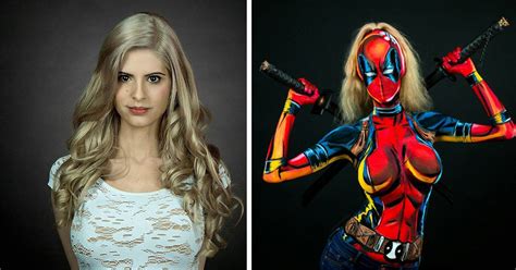 Girl Paints Incredibly Detailed Superhero Costumes On Her Body DeMilked