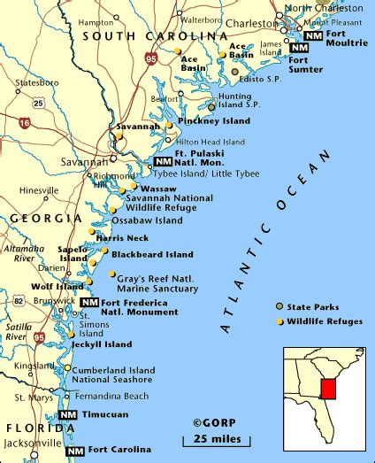 Map Of The South Carolina Coast Topographic Map World