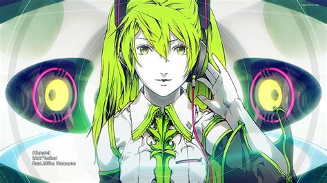Ilustración De Personaje De Anime De Chica De Pelo Verde Nagimiso