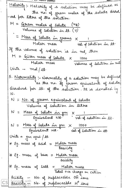Some Basic Concept Of Chemistry Handwritten Notes For 11th Chemistry