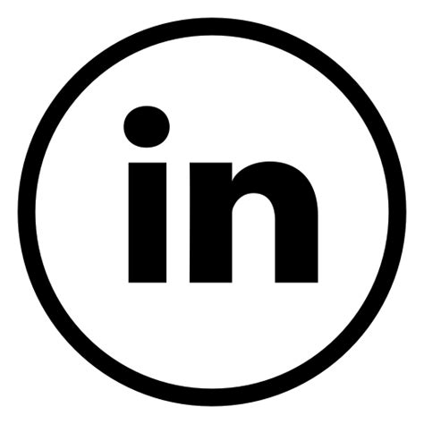 Circle Linkedin Icon Png White Dark Gray Linkedin 5 Icon Free Dark