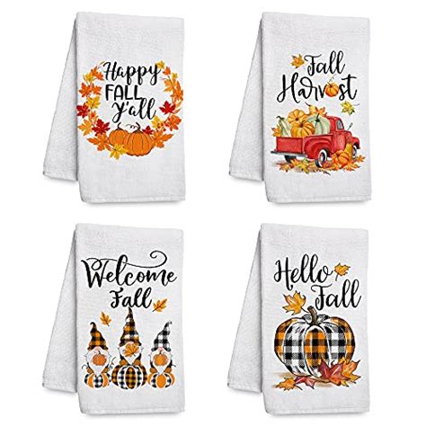 Pinata Fall Kitchen Towels Sets Of 4 Fall Dish Towels Dishcloths