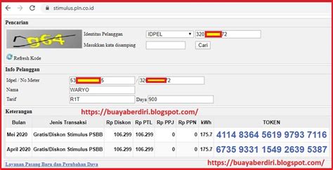 Cara transaksi token pln (pulsa listrik) : Cara mendapatkan token listrik gratis 900 WATT (Stimulus PLN Bulan Mei 2020)