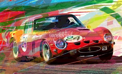 Ferrari Gto Vintage Racing By David Lloyd Glover Racing Art