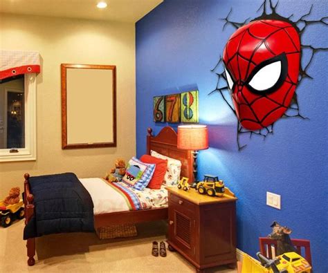 Spiderman Bedroom Decor Boys Room Design Boys Bedroom Themes