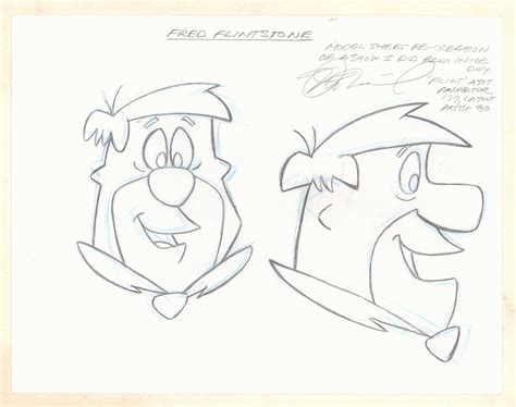 The Flintstones Model Sheet Re Creation By Original Nerd Crawler