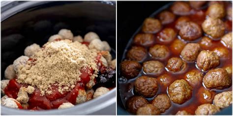 A large pot filled with meatballs. EASY Crockpot Meatballs Recipe - Just 5 Minutes to Prep ...