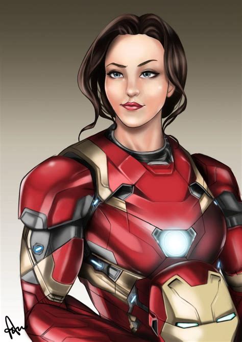 stunning facts about iron man iron woman female avengers tony stark fanart