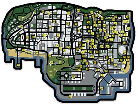 GTA SA Tags Map