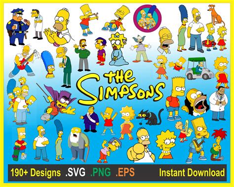 The Simpsons Svg Bundle The Simpsons Simpsons Files Vector Simpsons