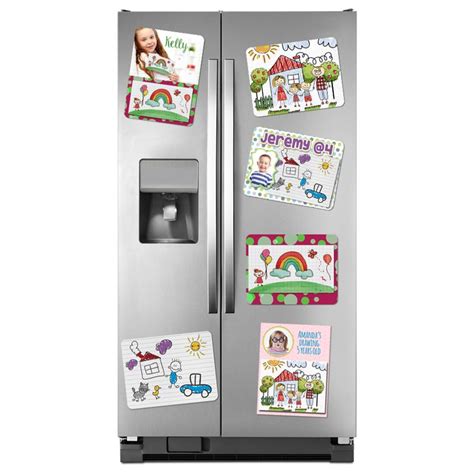 Turn Your Kids Drawings Into Masterpieces Display Them On Your Fridge