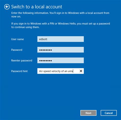 Change the email address or phone number for your microsoft account · go to your info at the top of the page. Windows 10 tip: Switch back to a local account from a ...