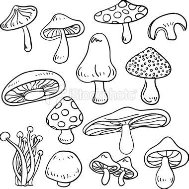 Make these free printable children's books to encourage your kids to read. Line art drawing of different kinds of mushrooms. | Arte ...