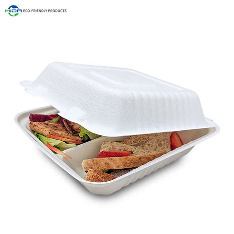 Biodegradable Sugar Cane Bagasse Food Packaging Container