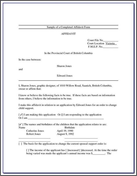 Blank Affidavit Template Qld Template 2 Resume Examples Xjkedx91rk