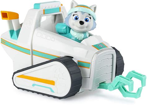 Paw Patrol Everests Snow Plough Vehicle With Collectible Figure For
