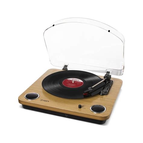 Ion Max Lp Usb Turntable With Built In Speakers And Shure Headphones