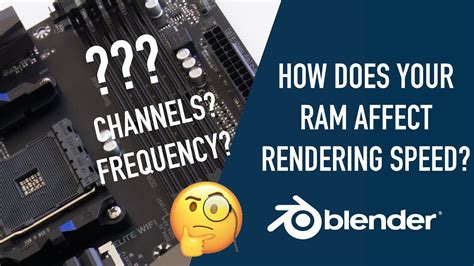 We find out in this guide. How Does Your RAM Affect Rendering Speed - Blender - YouTube