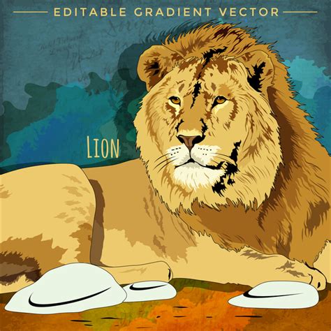 Lion Hand Dras Vektor Welovesolo