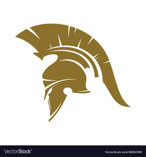 Spartan Logo Design Template Spartan Helmet Logo Vector Image