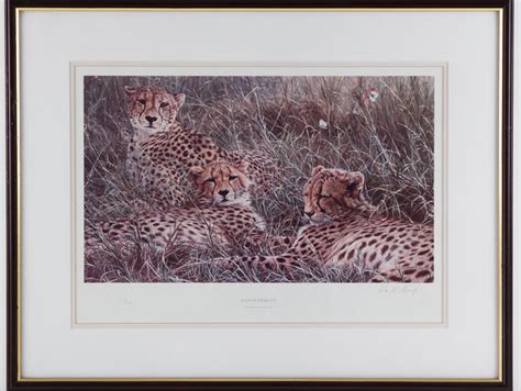 Alan M Hunt Trio Of Limited Edition Wildlife Prints Parade Antiques