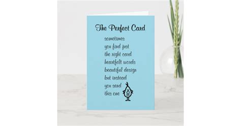 The Perfect Card A Get Well Soon Poem Zazzle