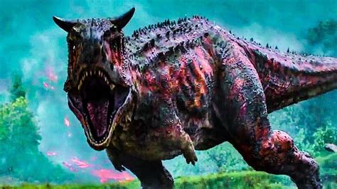 T Rex Vs Carnotaurus Fight Scene Jurassic World 2