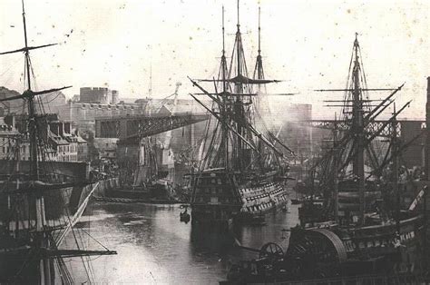 French Naval Port Of Brest Ca 1850 1880 One Of The Oldest Surviving