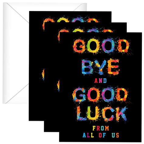 Farewell Cards For Coworkers 3 Pieces Farewell Big Card Colorful Jumbo