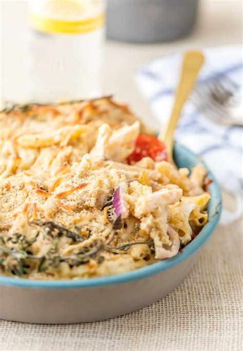 For the sauce, all you really need to add is some cream and let it come to a simmer. Baked Pasta Primavera with Cream Cheese Alfredo - The ...