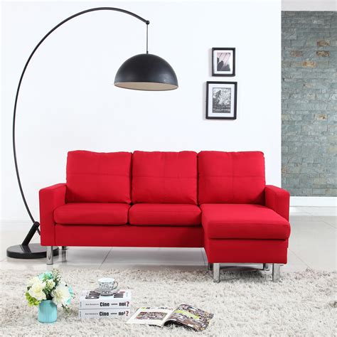 Images of living rooms with leather sofa. Modern Living Reversible Linen Fabric Sectional Sofa ...