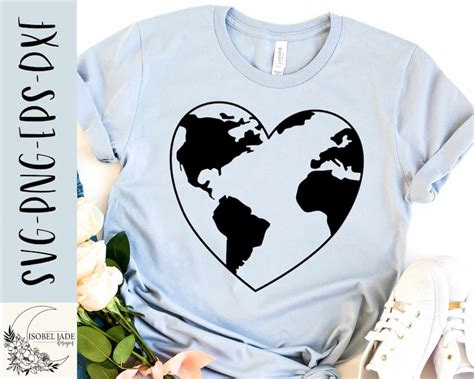 Earth Svg Earth Heart Svg Planet Svg Eco Warrior Svg Peace Etsy