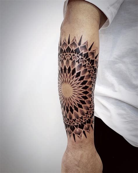 Mandala Tattoo Geometric Tattoo Dotwork Tattoo Blackwork Tattoo