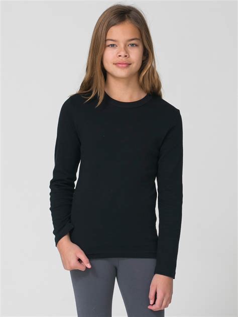 4207 American Apparel Youth Baby Rib Longsleeve Tee From 821