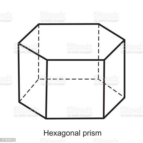 Hexagonal Prism Vector Stock Illustration Download Image Now