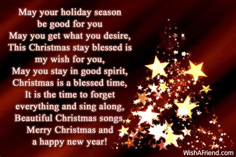 May Your Time Be Good Short Christmas Poem