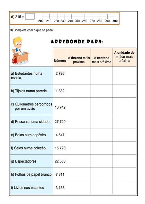 Complete O Quadro Com Os Arredondamentos Indicados