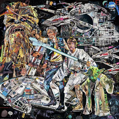 Star Wars Collage Mixed Media By Mark Eliason Fine Art America