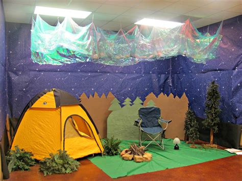Pretty Cool Outside Idea For Vbs Camping Theme Classroom Camping