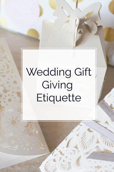 We present you with a complete bridesmaids' etiquette. Wedding Gift Giving Etiquette | Wedding gifts for bride ...