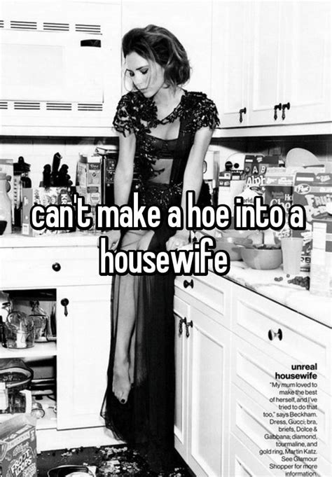 Cant Make A Hoe Into A Housewife