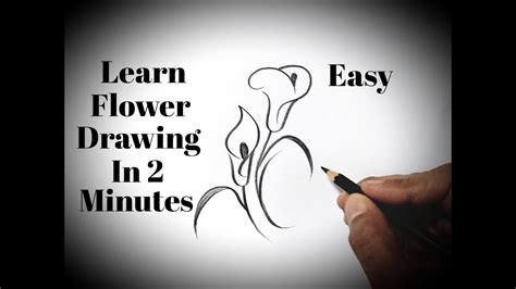 How To Draw Flowers Easy Drawing Flowers With Pencil Easy