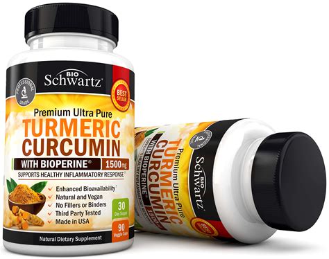 Turmeric Curcumin With BioPerine 1500mg Highest Potency Available