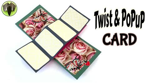 Twist And Popup Card Diy Tutorial By Paper Folds ️ Youtube