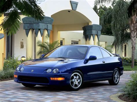 Wallpaper Acura Integra Gs R Blue Coupe Front View Sports Cars
